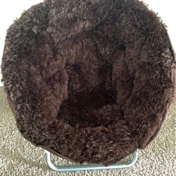 (3)Retractable folding chair brown