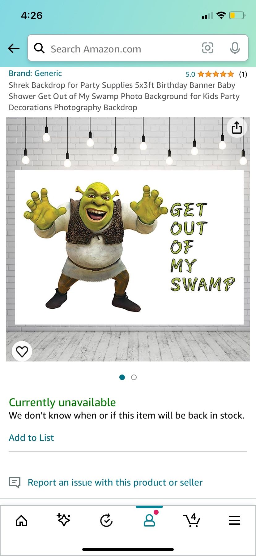 Shrek Birthday Decorations 