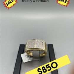 Exquisite Shine:Real Gold And Diamond Men’s Ring