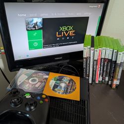 Xbox 360 Slim Bundle w/games 