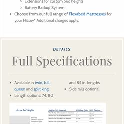 Flex a bed High lo