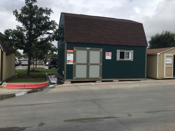 tuff shed display at home depot, dripping spring, 16’x20