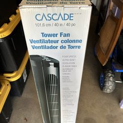 CASCADE 40” Oscillating Tower Fan 