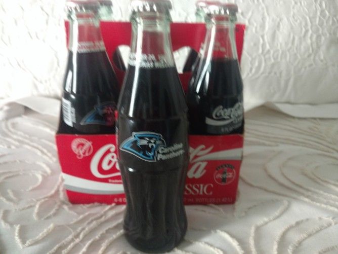 Carolina Panthers Coke Bottles