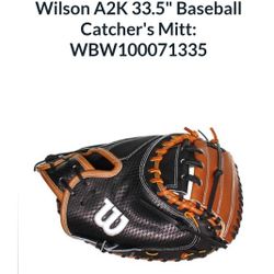 Wilson A2K Catcher's glove.