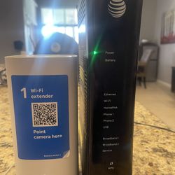 AT&T Router/wifi And WiFi Extender