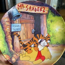 Disney Tigger And Pooh Plate Set Of 5