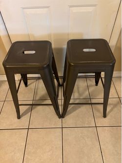 Set of 2 SAIGON Furniture, stools metal