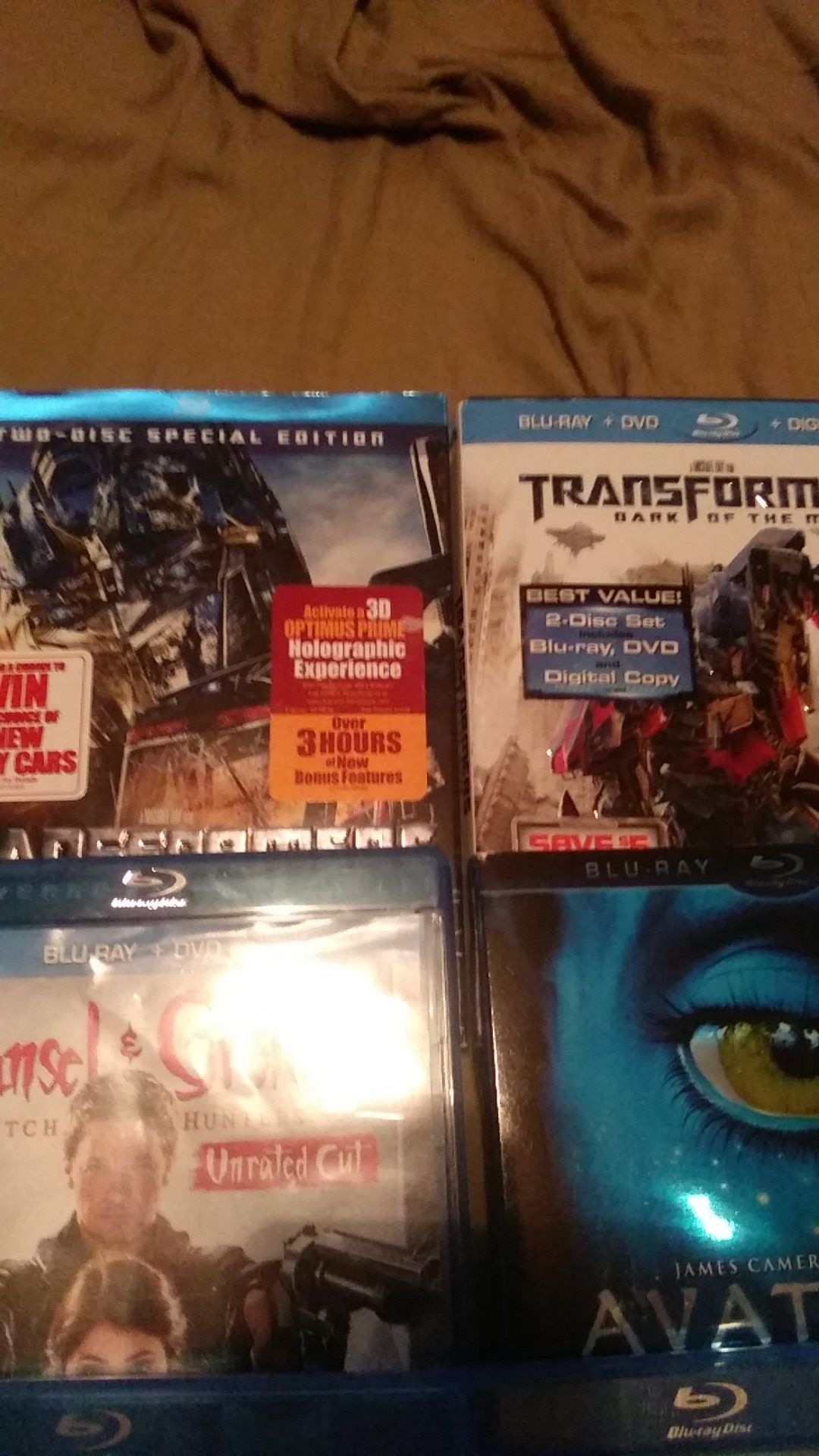 Blu-rays 3 for $10