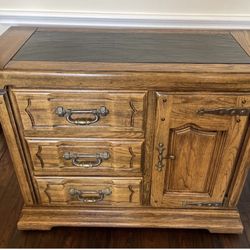 Buffet Table With Folding Sides