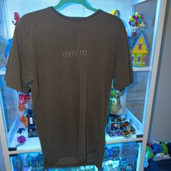 Vintage Mossimo Mens Shirt Olive Green Center Logo Size M