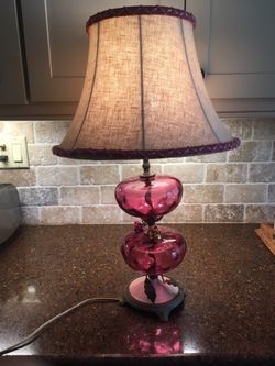 Antique Glass Lamp