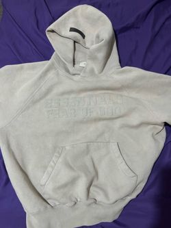 Essentials hoodie smoke size xxs
