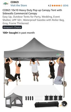 COBIZI 10x10 Heavy Duty Pop Up Canopy Tent