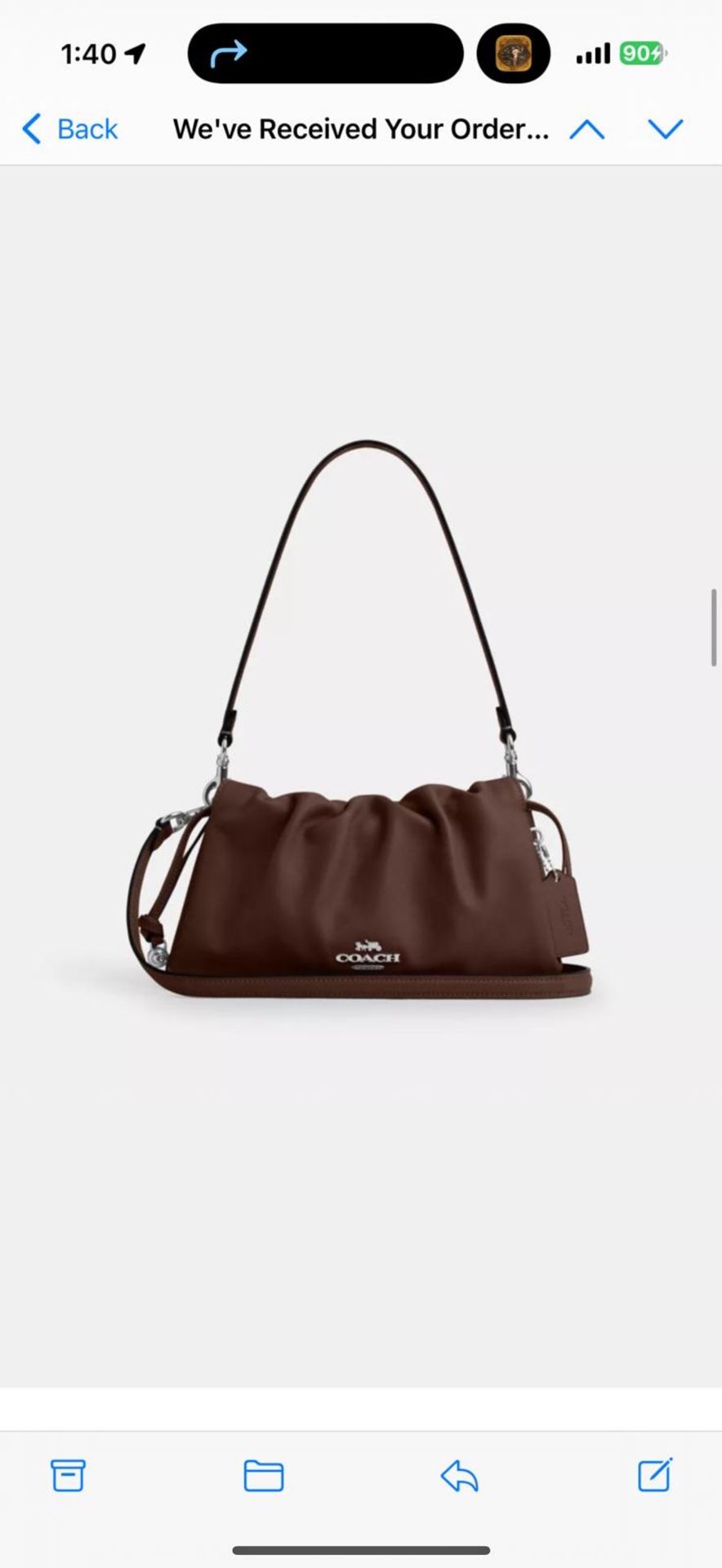 Coach Bag Faye Shoulder bag with ruching
