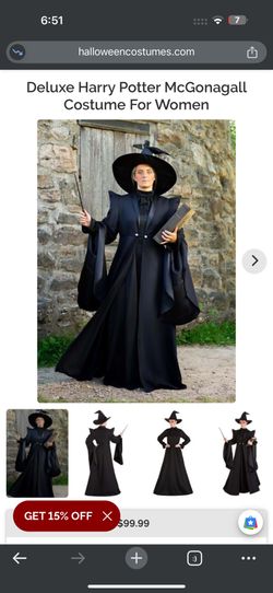 Deluxe Harry Potter McGonagall Costume For Women 