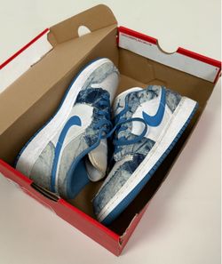 Air Jordan 1 Low SE Denim Blue Youth Size 6Y