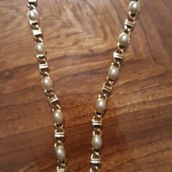GOLD PEARL COSTUME JEWLREY