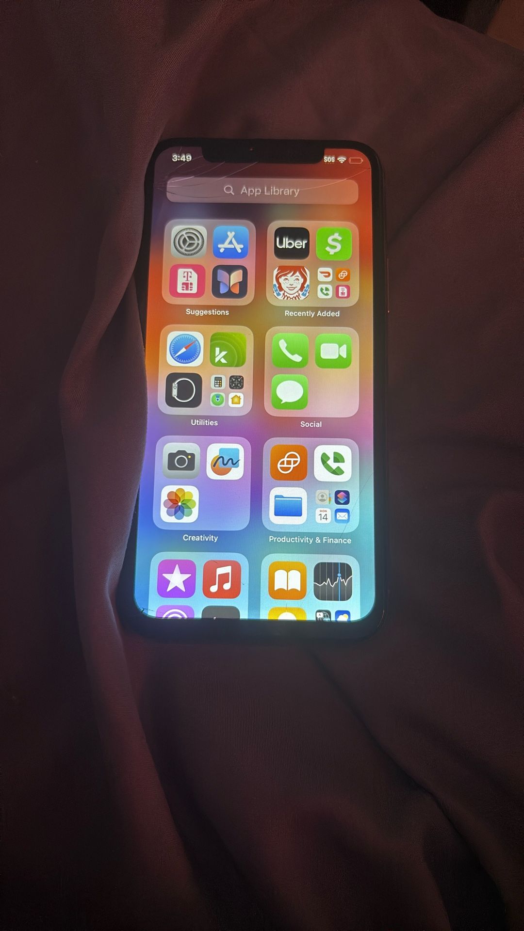 Cracked iPhone 11 Pro