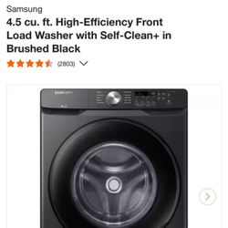 LG Front Load Washer & Electric Dryer Set - Black Stainless Steel