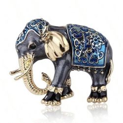 NEW women’s unisex elephant vintage brooch pin gift 