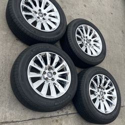 4 X 215/65r17 5x115 5x4.5 Stock Chrysler 300 Dodge Charger Challenger Tacoma Ranger Wheels Rims Good 90% Treads Tires Michelin!