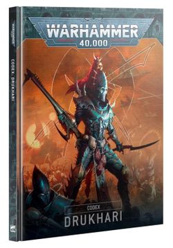 Warhammer 40k codex and 2 mini figs