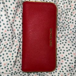 Red Michael Kors Wallet
