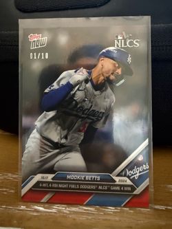 Mookie Betts Topps Now Baseball Card