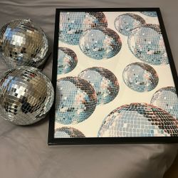 Disco Painting With Disco Balls