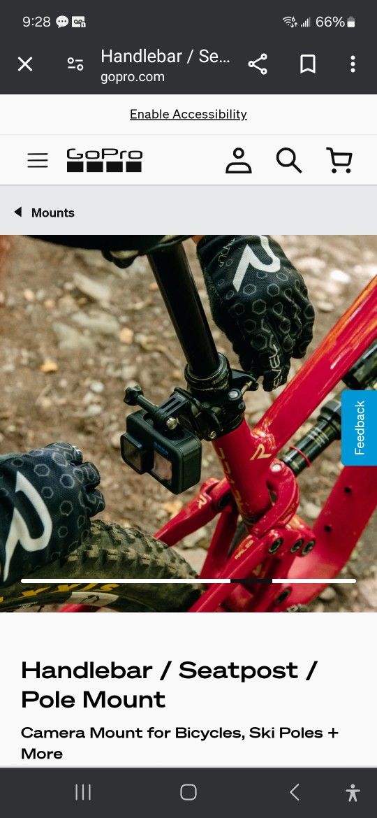 GoPro bike mount