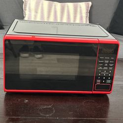 Microwave - Used, Small, Red & Black