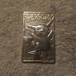 1999 gold plated pikachu