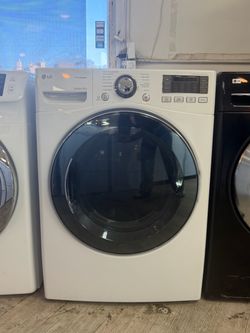 LG TrueSteam Sensor Dry Front-Load Dryer White