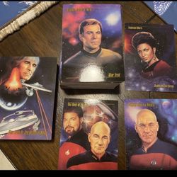 STAR TREK MASTER SERIES 1993 CARDS COMPLETE SET + PROMO + EXTRA