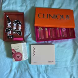 Make Lot 2 - Glow Recipe, Smash Ox Lipsticks, Clinique Perfume And Lip Gloss Set