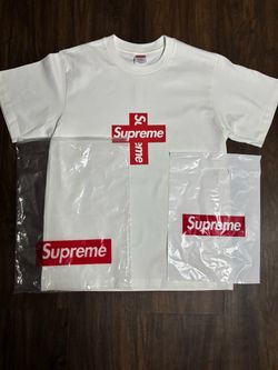 Supreme Cross Box Logo White T-Shirt