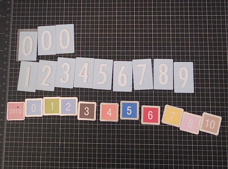 Crafting Numbers Embellishments Bundle BNWOT 