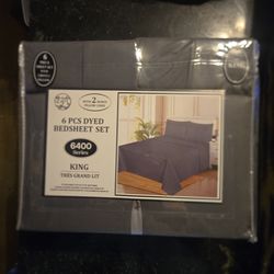 King -6 pcs bedsheets set