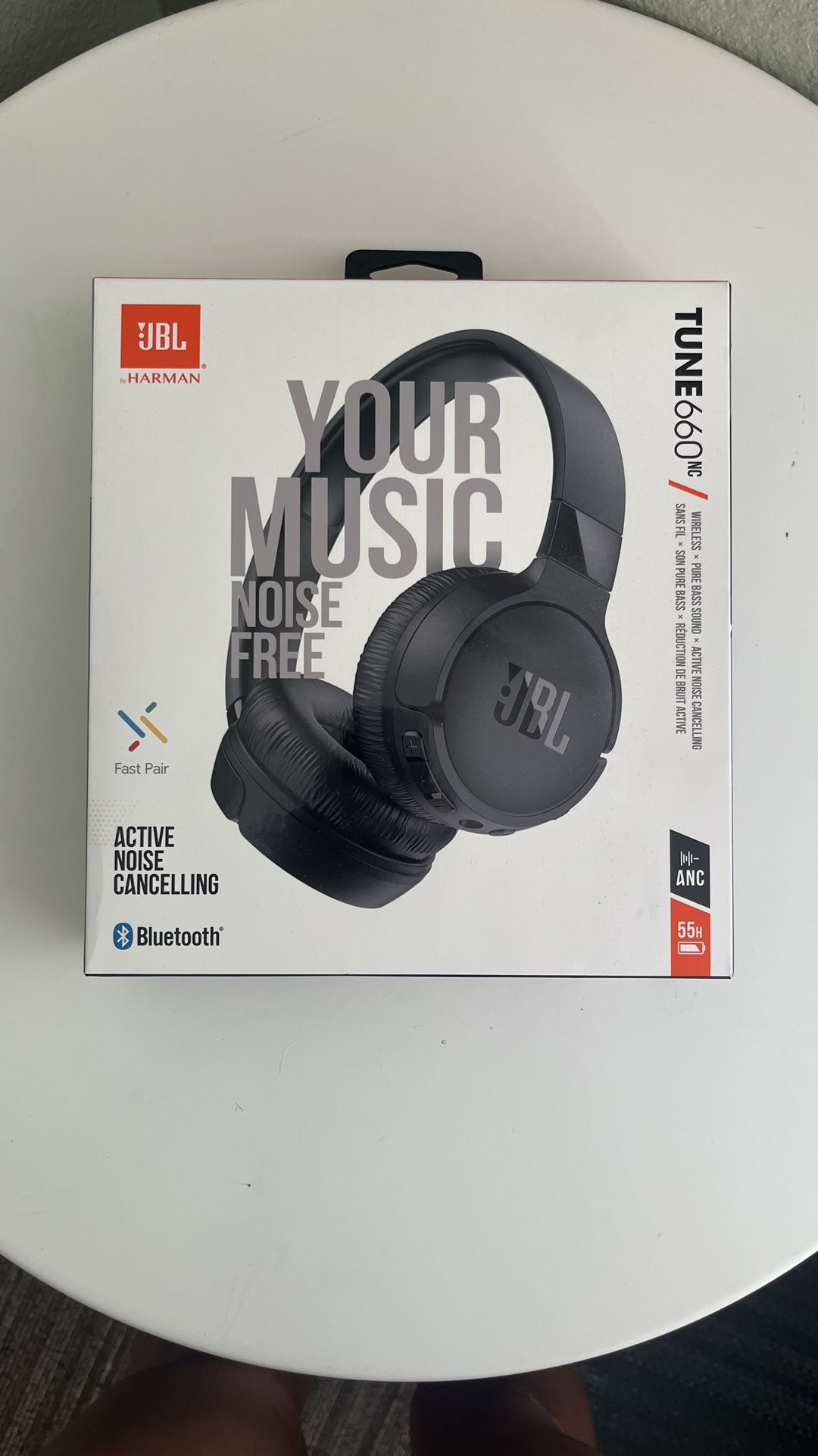 JBL TUNE 660NC HEADPHONES — BLACK