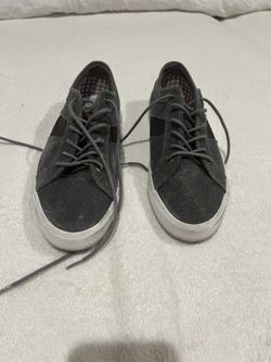 Ben Sherman Tennis Shoes. Black Grey Canvas