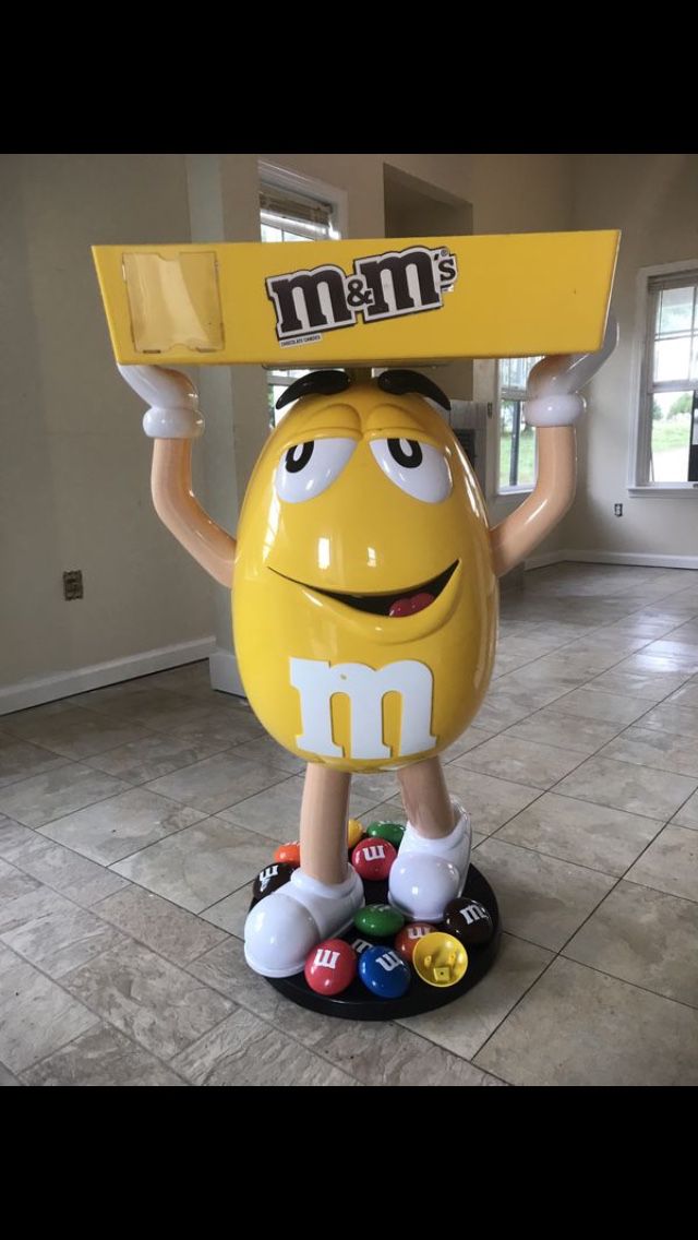 Peanut M & M Mascot “Methusius Yellow” Display Stand - collectibles - by  owner - sale - craigslist