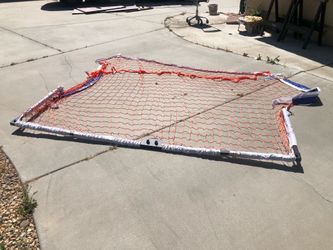 baseball or softball hitting net with bag
