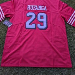 Hufanga 49ers Jersey All Sizes Available 