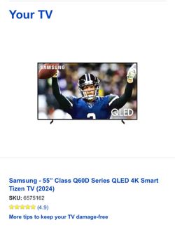 Samsung - 55” Class Q60D Series QLED 4K Smart Tizen TV (2024)