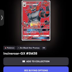 Pokémon Incineroar-GX SM38 PSA GRADE 10