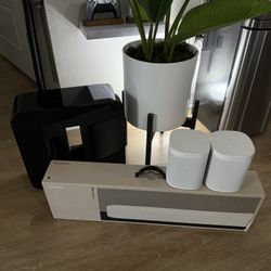 Sonos Surround Sound System (Beam Gen 2, Sonos One’s And Sub Gen 2