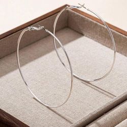 Silver Hoop Earrings