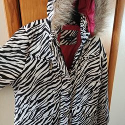 rue21 zebra jacket size xl