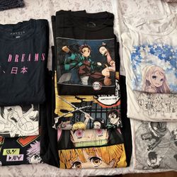 Anime TShirts (Uniqlo, Demon Slayer, Attack on Titan, One Piece, My Hero Academia, Hunter x Hunter)